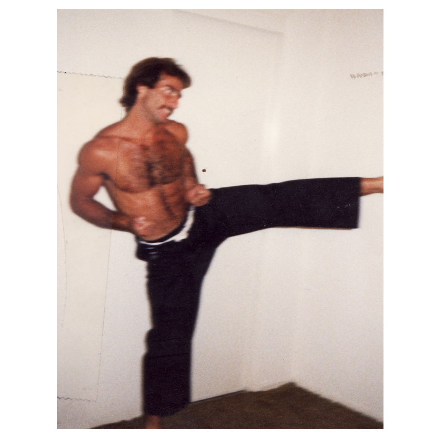 Staying fit has always been an important part of Gabe's life. 1978-Okinawate practice
