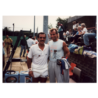 Meinz, Germany 1989, Gabe and former world champion Vasquez